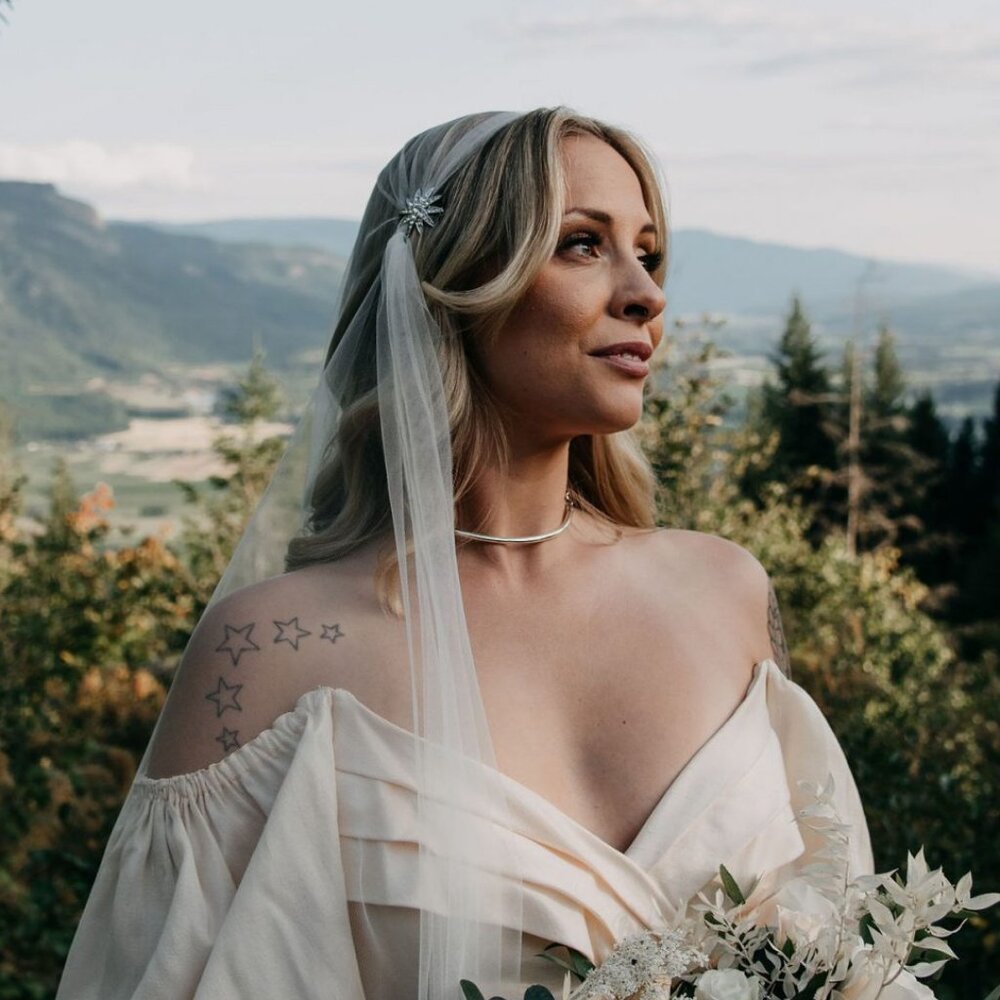 Soft Juliet Cap Wedding Veil, Cathedral Length